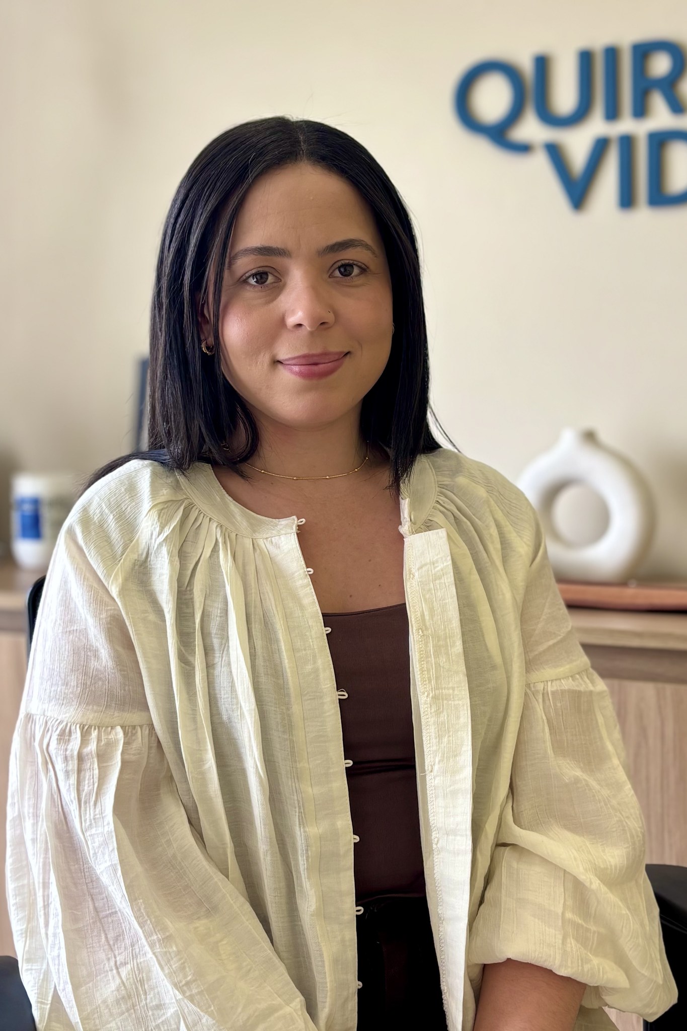 Angélica Santos, quiropraxista da QuiroVida Osasco